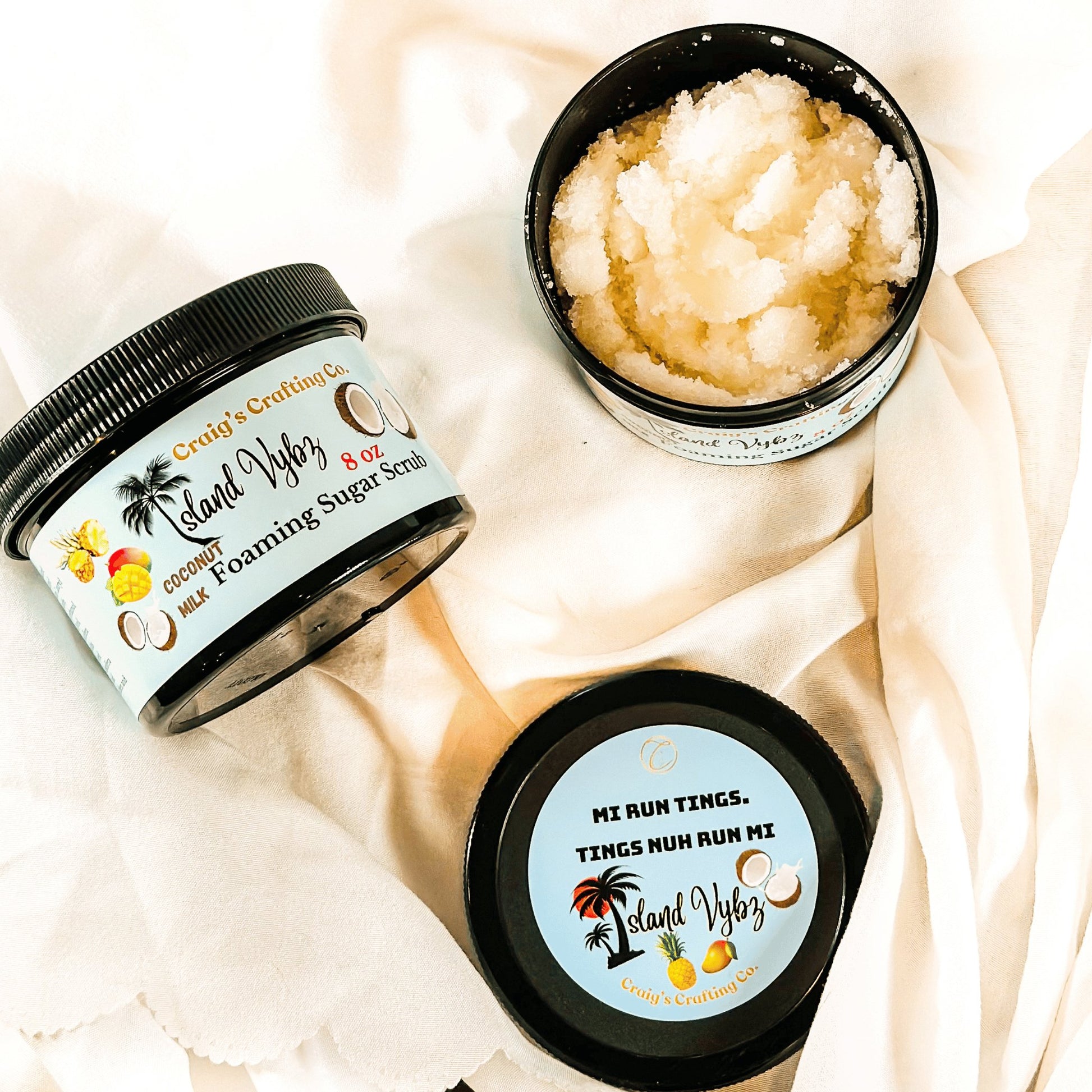 Island Vybz Foaming Sugar Scrub - Craig’s Crafting Co.