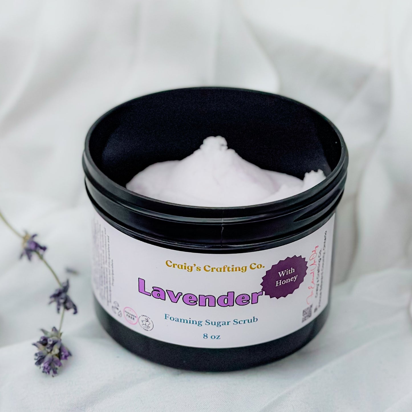 Lavender Foaming Sugar Scrub - Craig’s Crafting Co.