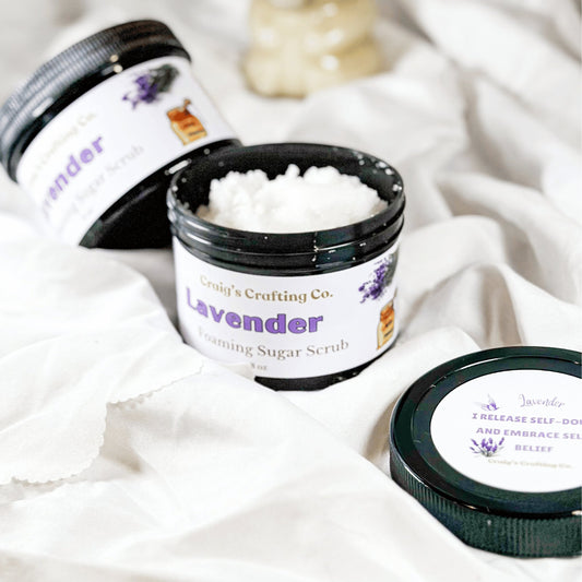 Lavender Foaming Sugar Scrub - Craig’s Crafting Co.