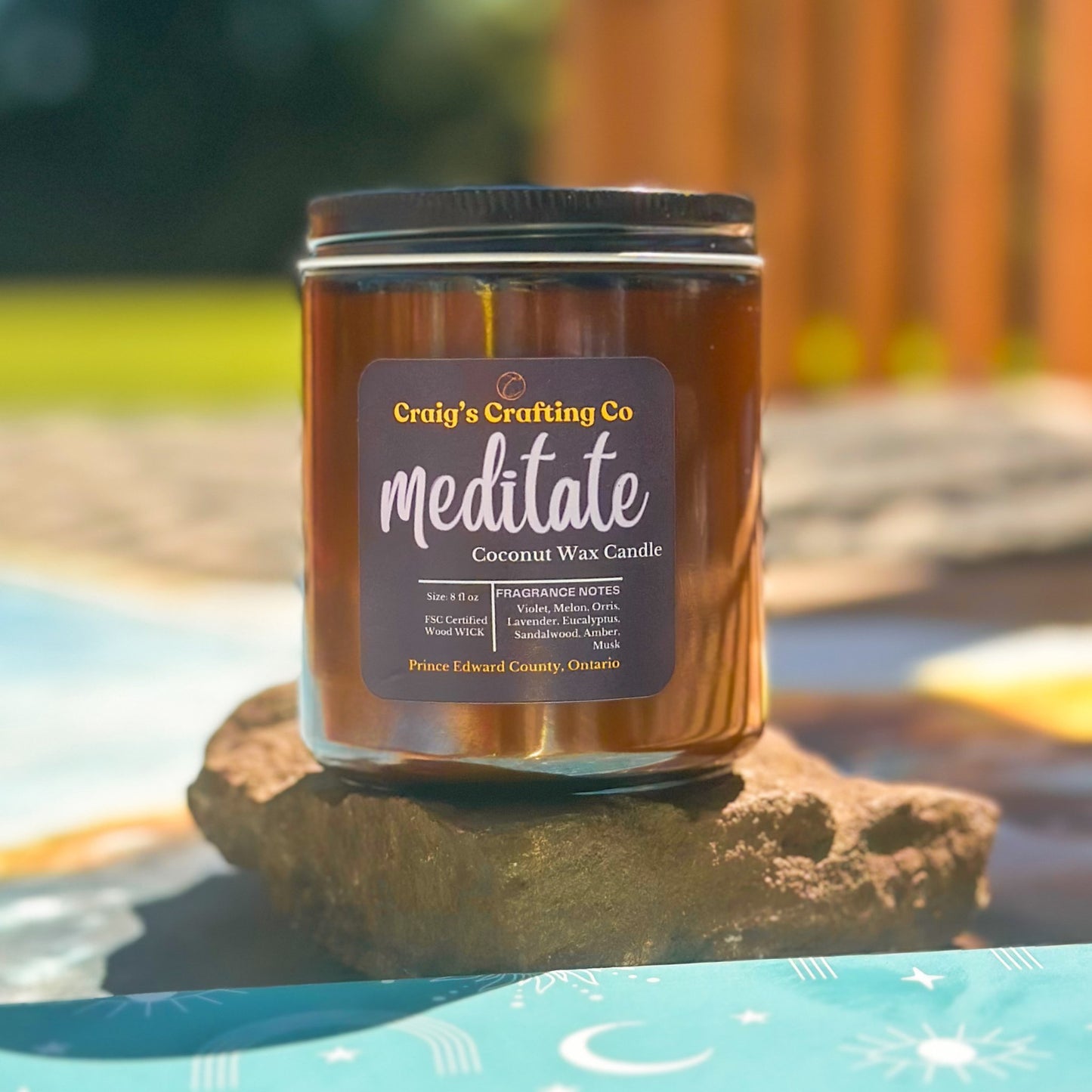 “Meditate” Candle - Craig’s Crafting Co.