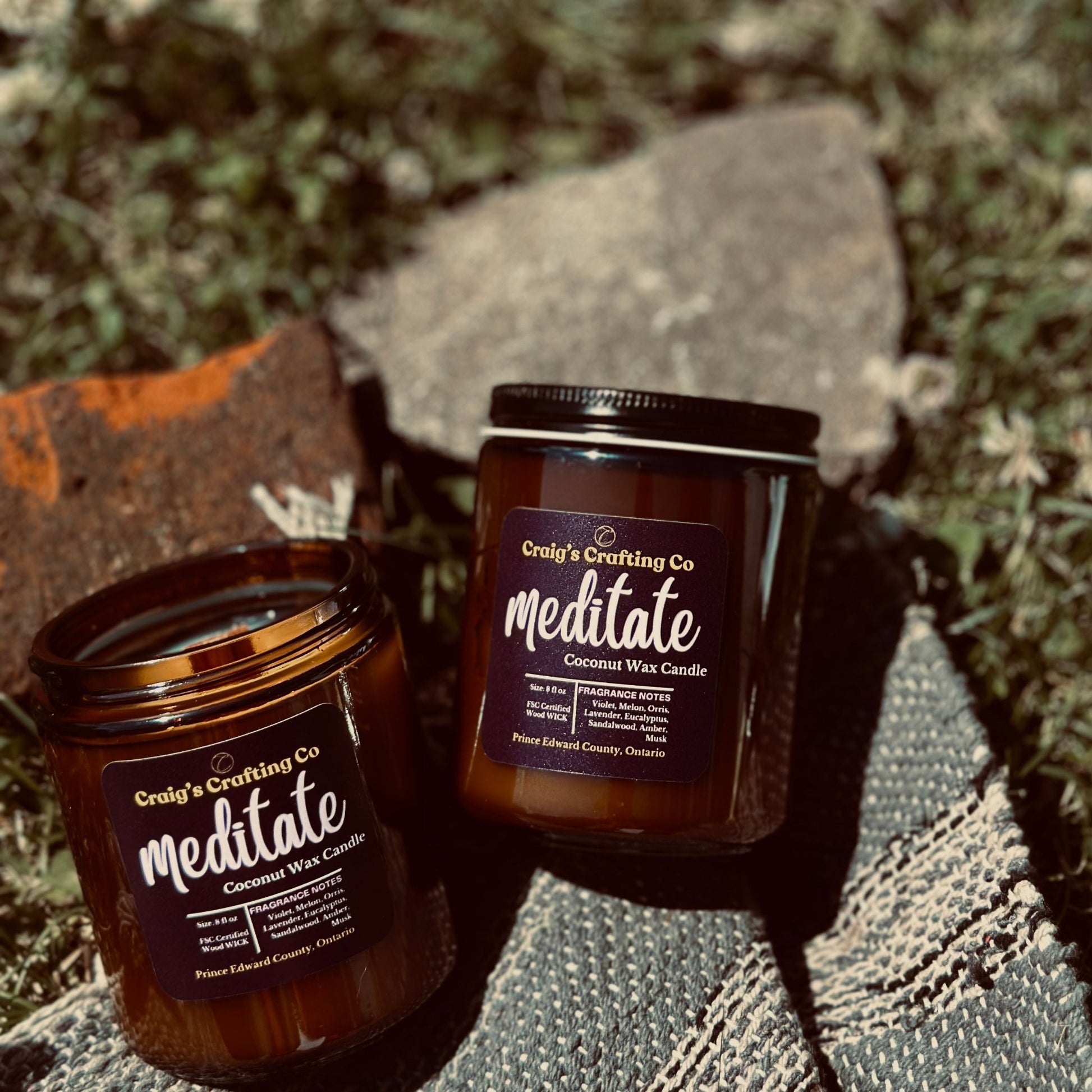 “Meditate” Candle - Craig’s Crafting Co.