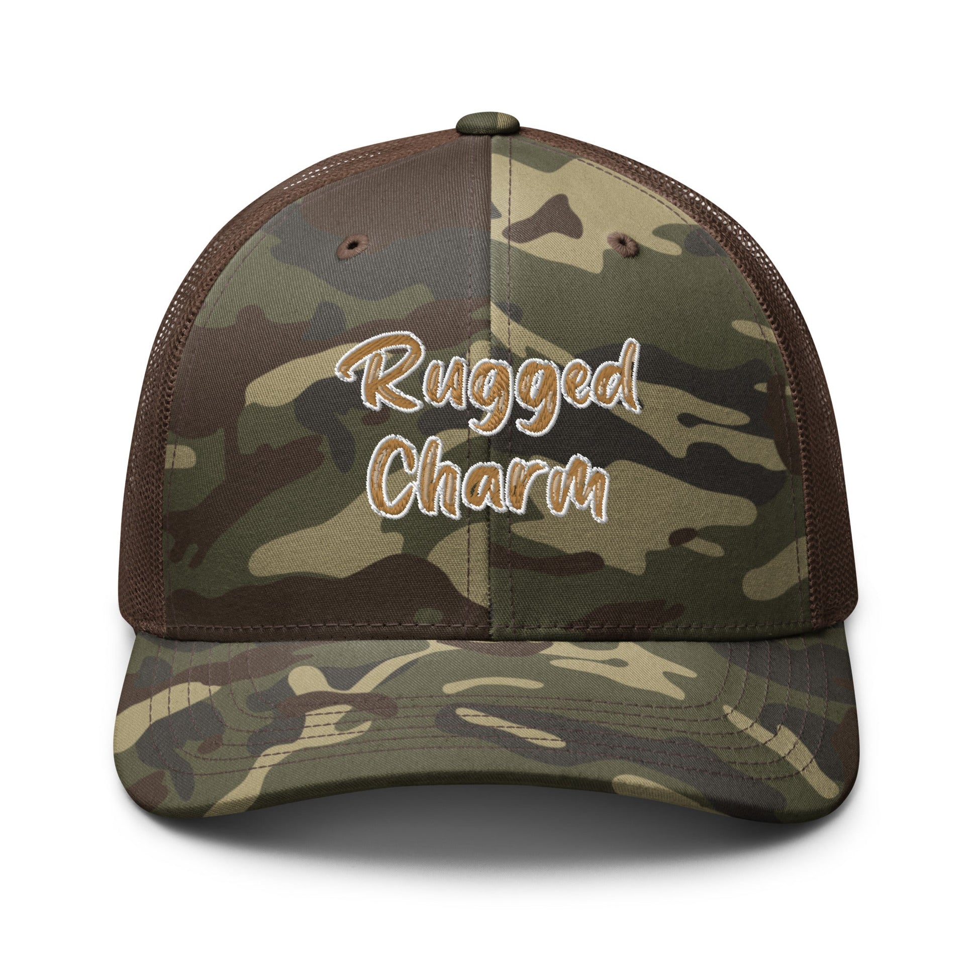 Rugged Charm Camouflage trucker hat - Craig’s Crafting Co.