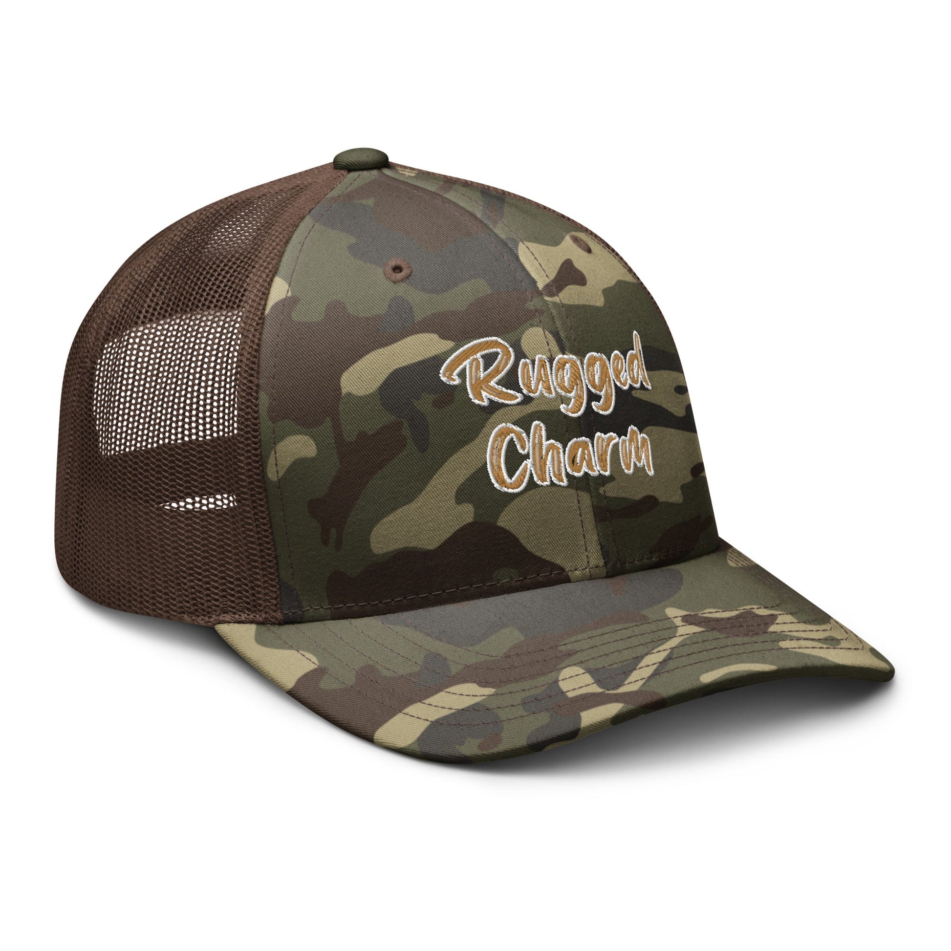 Rugged Charm Camouflage trucker hat - Craig’s Crafting Co.