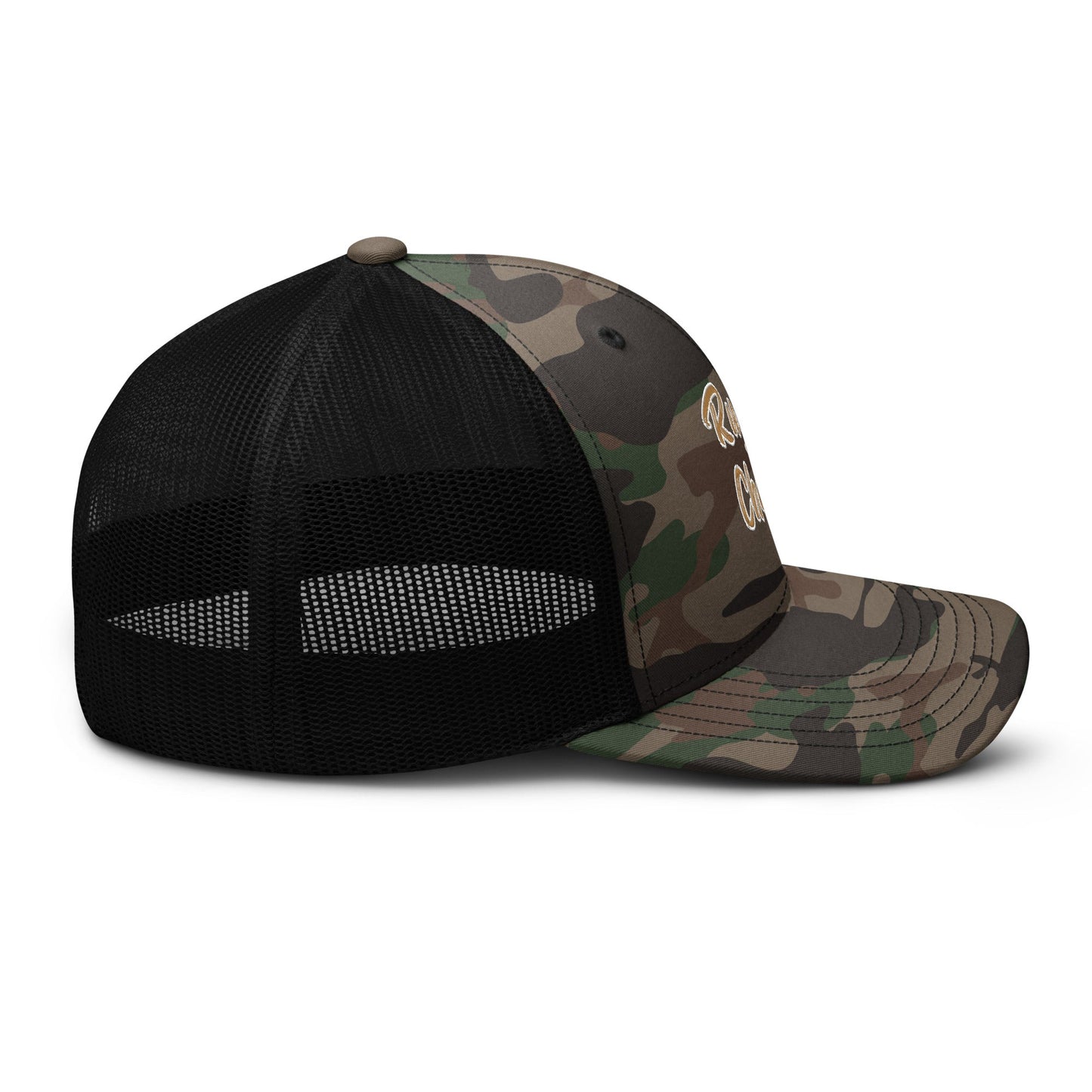 Rugged Charm Camouflage trucker hat - Craig’s Crafting Co.