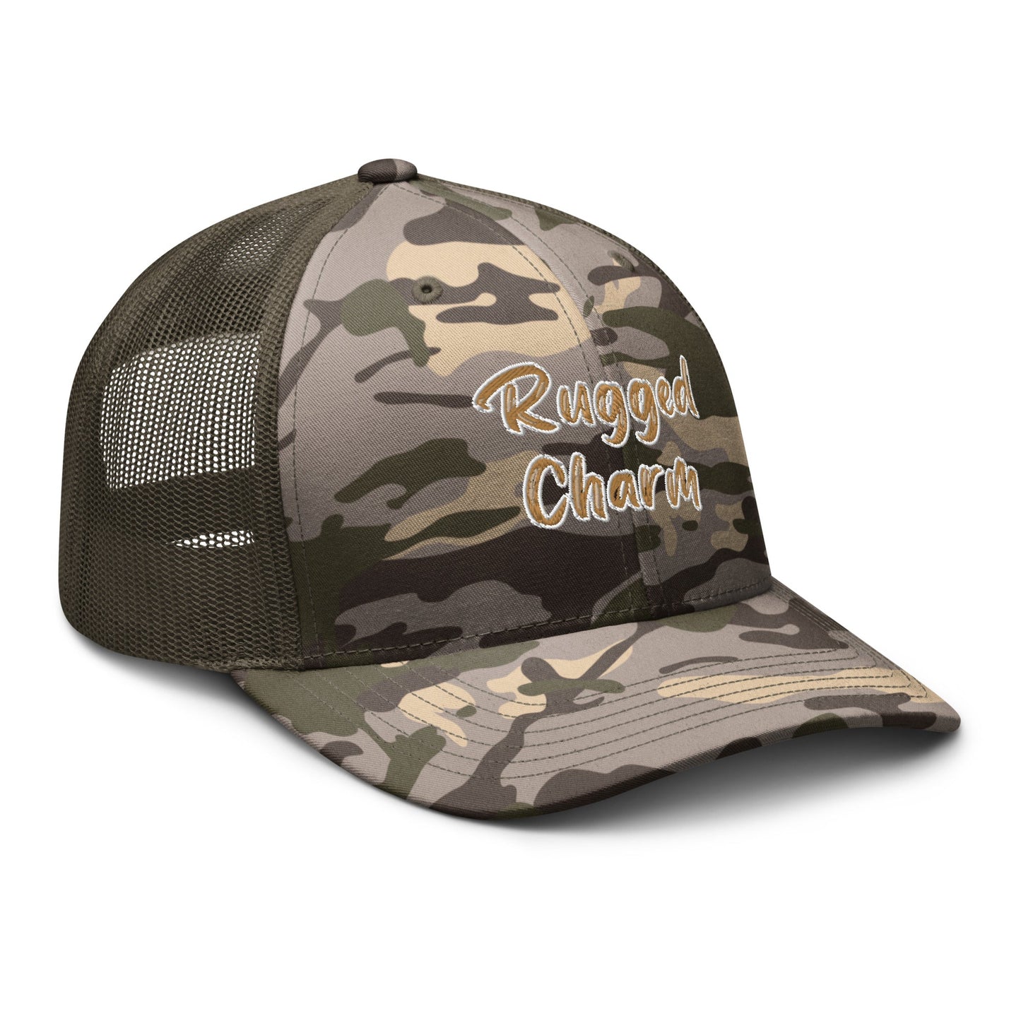 Rugged Charm Camouflage trucker hat - Craig’s Crafting Co.