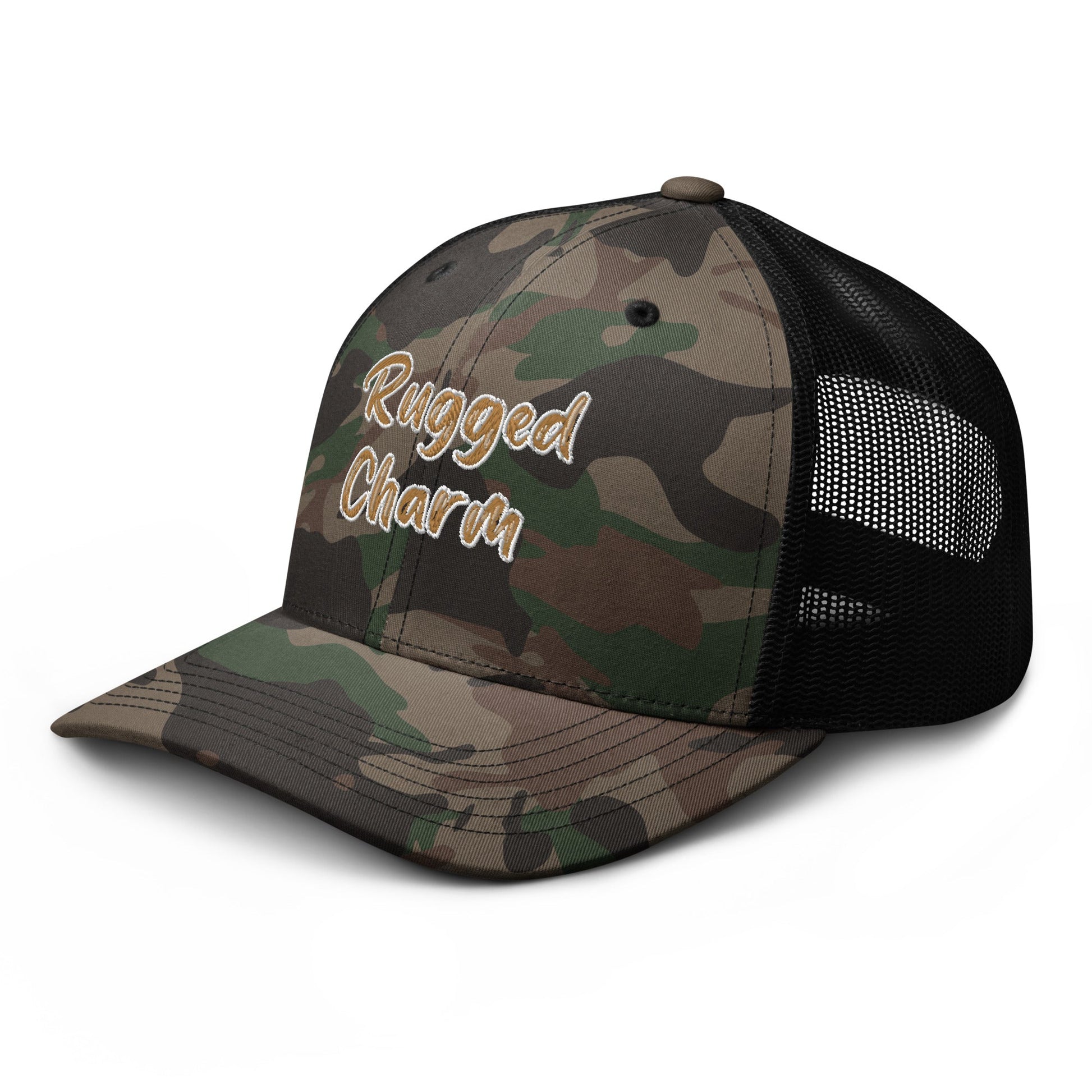 Rugged Charm Camouflage trucker hat - Craig’s Crafting Co.