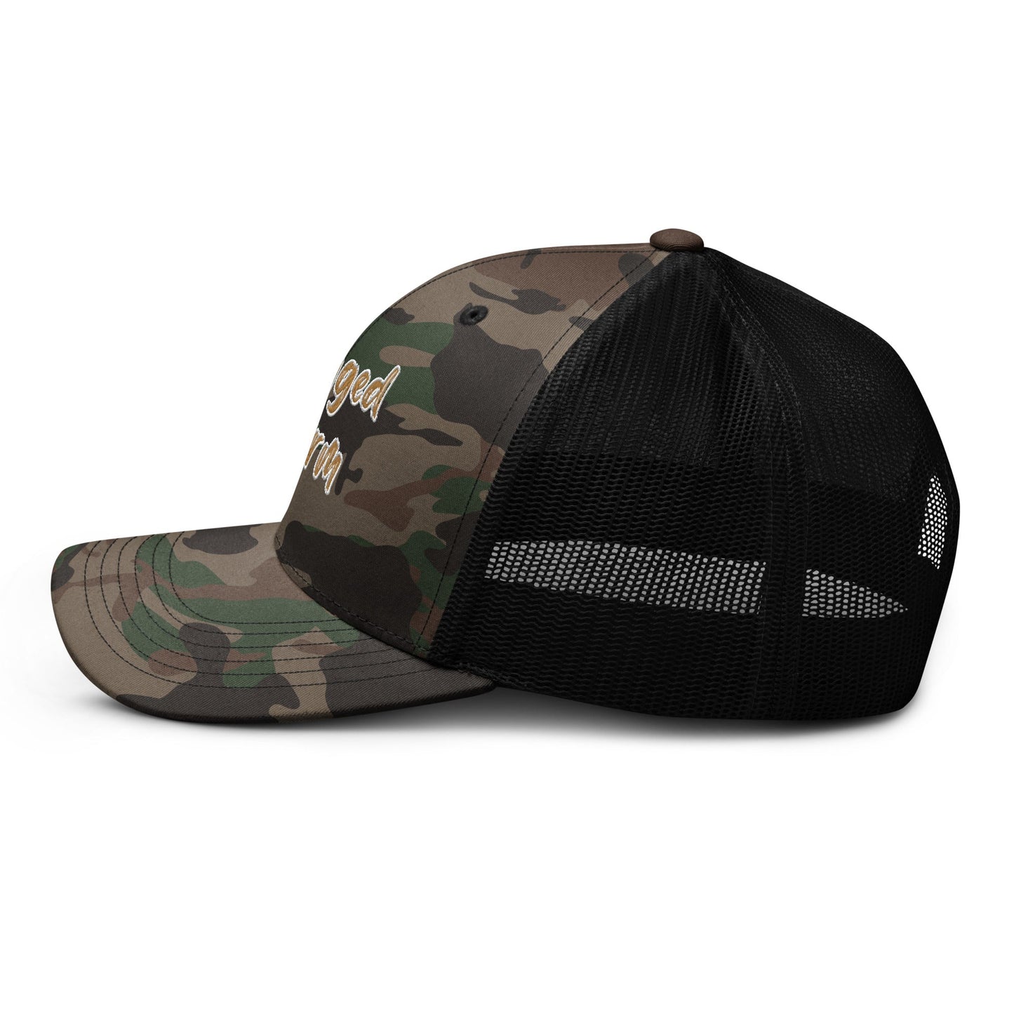 Rugged Charm Camouflage trucker hat - Craig’s Crafting Co.