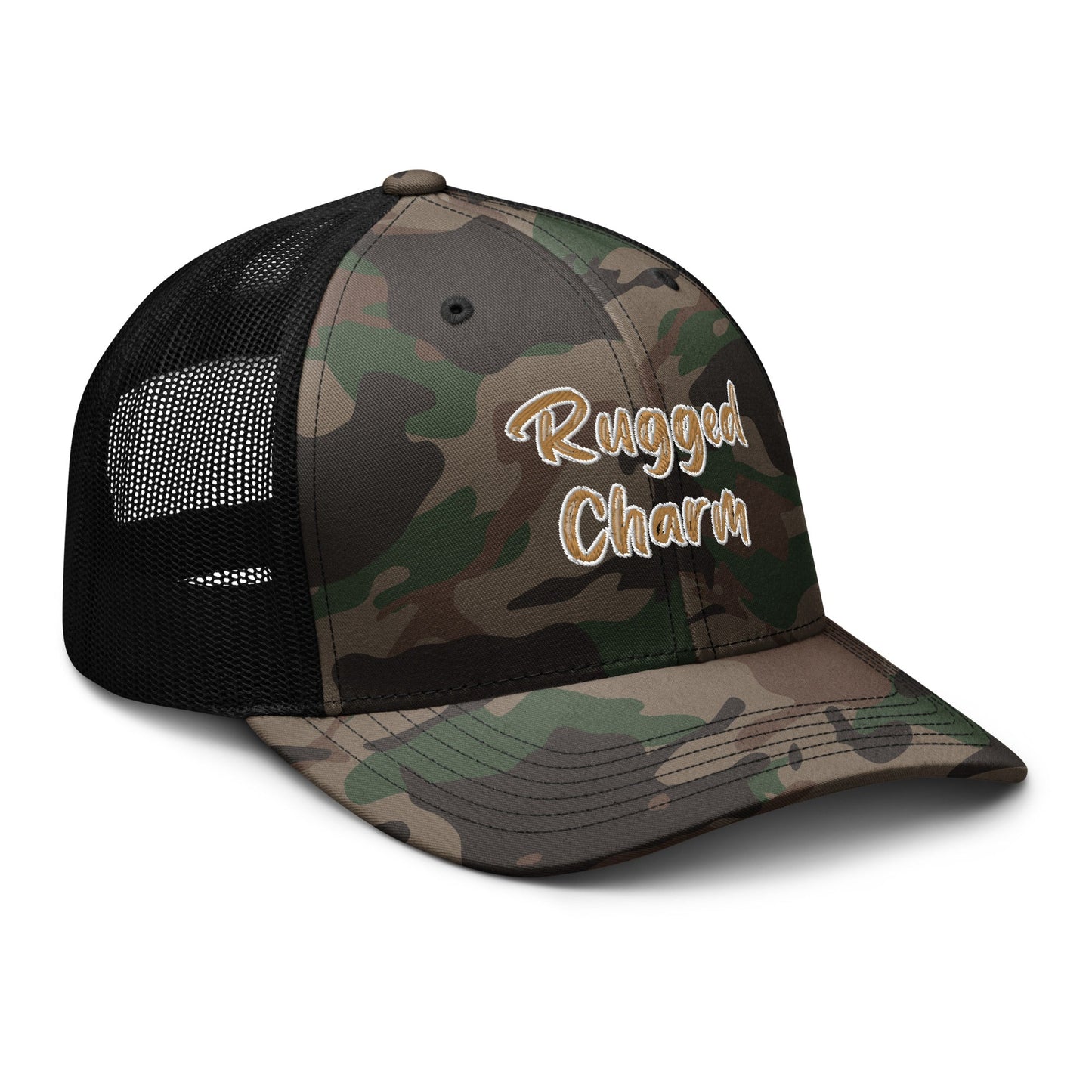 Rugged Charm Camouflage trucker hat - Craig’s Crafting Co.