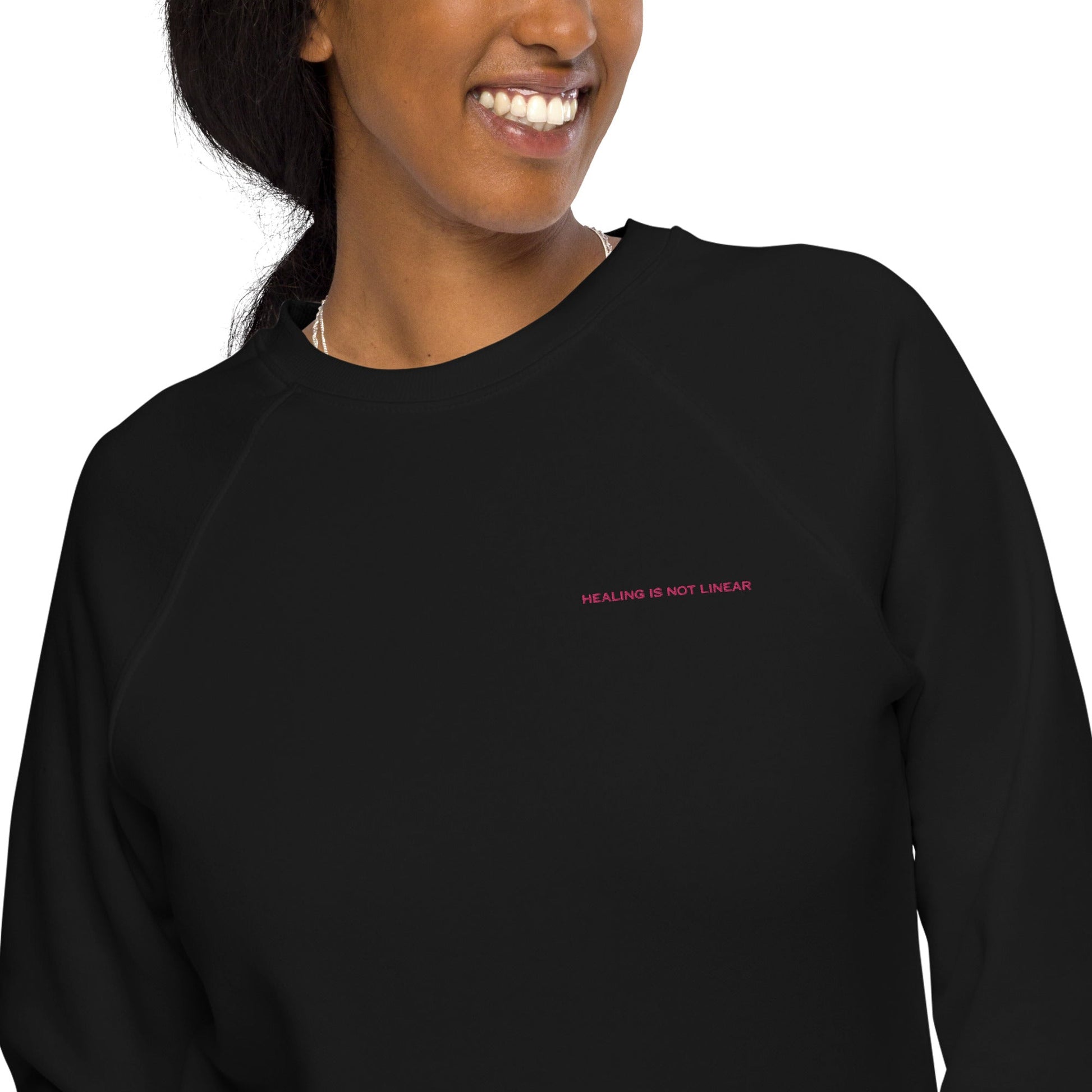 Healing Is Not Linear | Unisex Organic Sweatshirt - Craig’s Crafting Co.