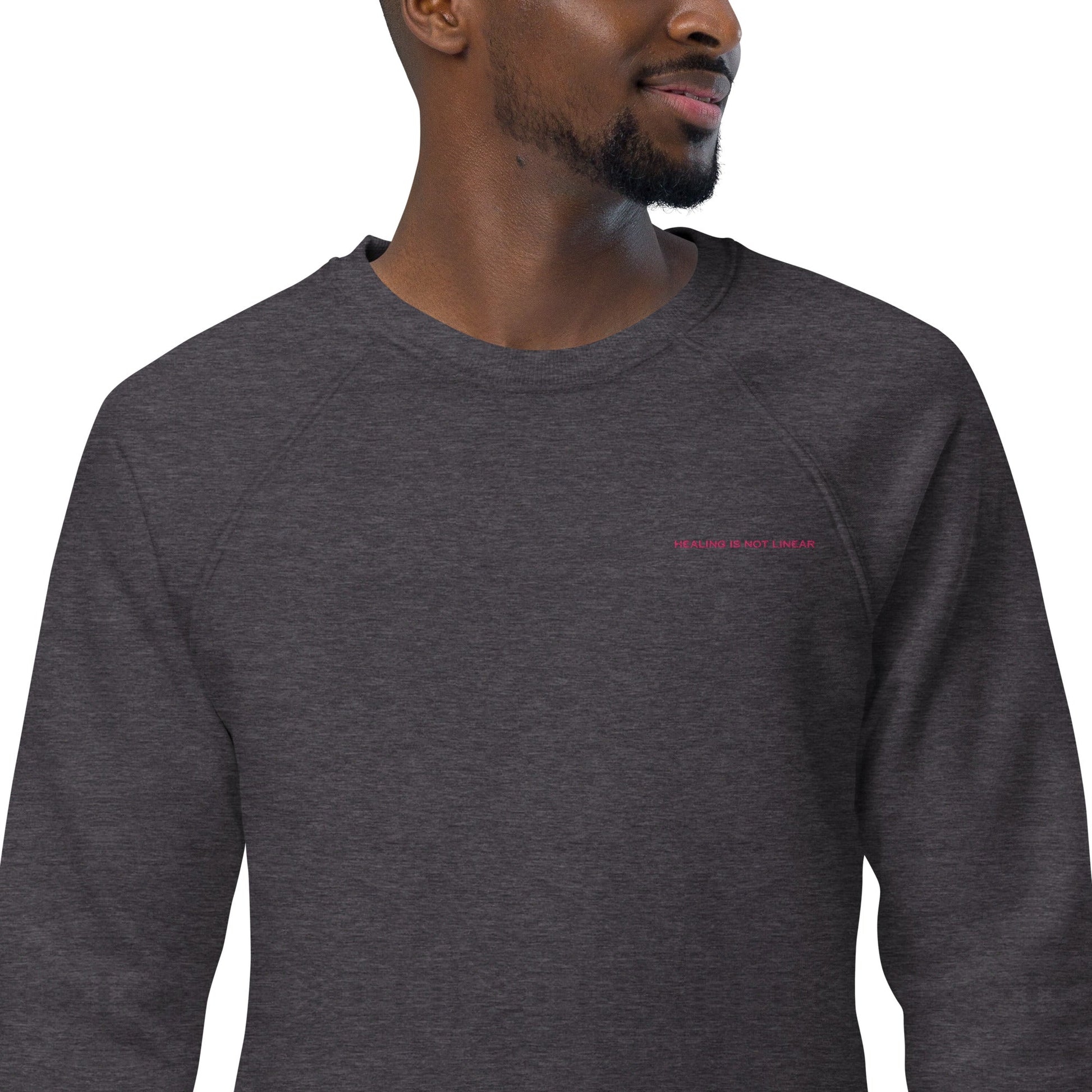 Healing Is Not Linear | Unisex Organic Sweatshirt - Craig’s Crafting Co.