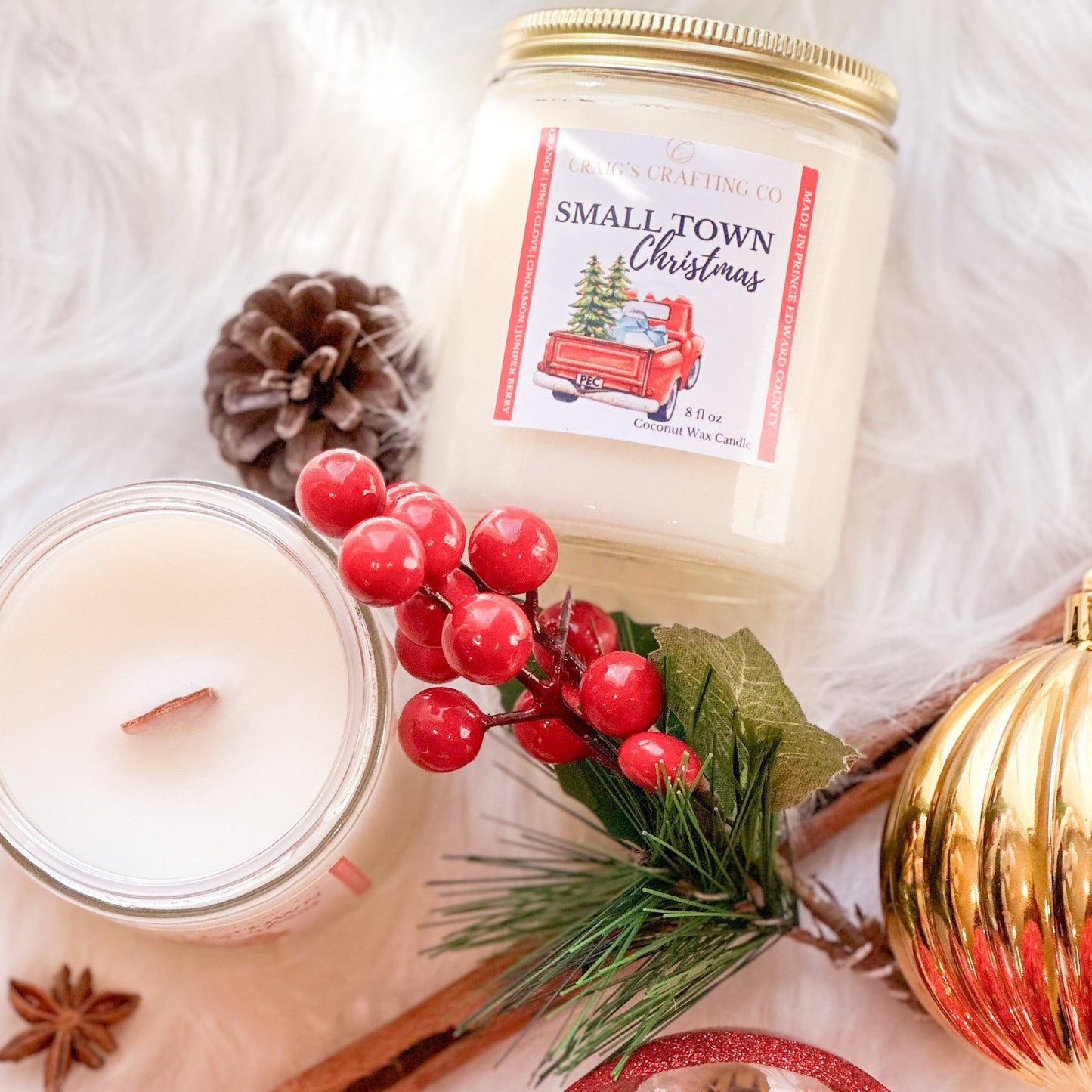 Small Town Christmas Candle - Craig’s Crafting Co.